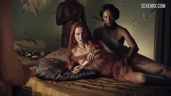 Люси Лоулесс Стоящая сцена секса в Спартаке