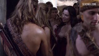 Cena sexy dos seios de Luna Rioumina em Spartacus