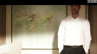 Hot Dakota Johnson, In erotic black lingerie in Fifty Shades Darker