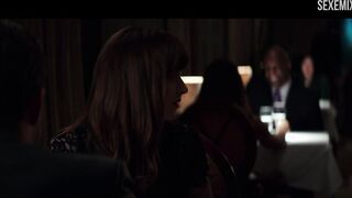 Dakota Johnson takes off panties in a restaurant - Fifty Shades Darker