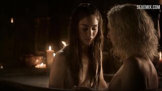 Sexy Roxanne McKee erotic scene in Game of Thrones
