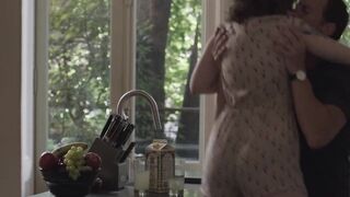 Cena quente de Lena Dunham em Meninas