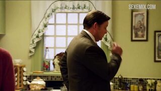 Laura Wiggins in white bra and panties, scene in Shameless