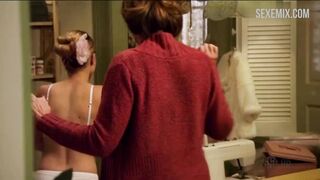 Laura Wiggins in white bra and panties, scene in Shameless