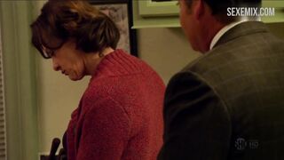 Laura Wiggins in white bra and panties, scene in Shameless