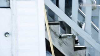 Laura Wiggins sexo cowgirl no carro, cena em Shameless