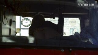 Laura Wiggins sexo cowgirl no carro, cena em Shameless