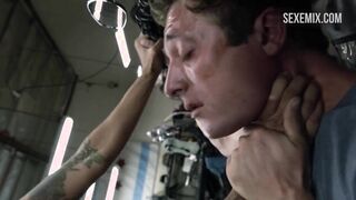 Levy Tran Sex cowgirl em uma motocicleta, cena em Shameless