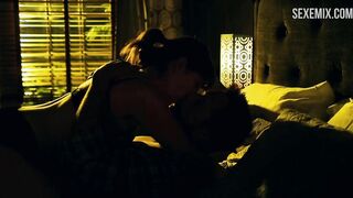 Джен Лилли секси, в черном лифчике и трусиках, сцена в фильме Злой Доктор (2018)