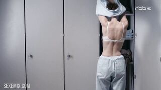 Effi Rabsilber flashing nude boobs, scene in Nackt 2016