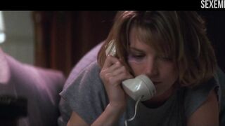 Bridget Fonda demonstrating the body in underwear, scene in Point of No Return (1993)