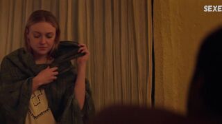 Dakota Fanning сексуальная, межрасовая сцена в Sweetness in the Belly (2019)