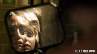 Melissa Barrera sexy, in bagno, scena in Vida s02e07 (2019)