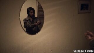 Andrea Henry, Vanessa Hernandez, scène lesbienne dans Polvora en el corazon (2019)