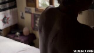 Andrea Henry, Vanessa Hernandez, scène lesbienne dans Polvora en el corazon (2019)