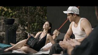 Hannah Gordon sexy underwear, scene in Rev (2020)