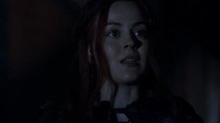 Azure Parsons doggystyled on the stairs, scene in Salem 2014