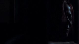 Azure Parsons doggystyled on the stairs, scene in Salem 2014