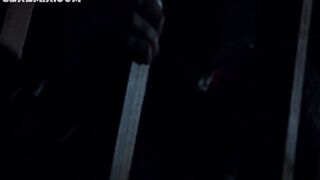 Azure Parsons doggystyled on the stairs, scene in Salem 2014