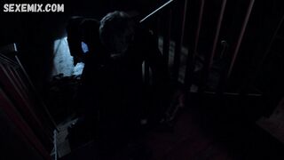 Azure Parsons doggystyled on the stairs, scene in Salem 2014