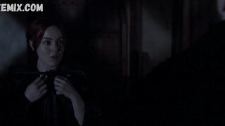 Azure Parsons doggystyled on the stairs, scene in Salem 2014