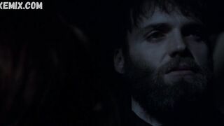 Azure Parsons doggystyled on the stairs, scene in Salem 2014