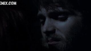 Azure Parsons doggystyled on the stairs, scene in Salem 2014