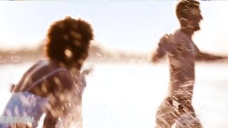 Rebecca Coco Edogamhe seksi beyaz bikinili, Summertime s01e08 (2020) sahnesinde