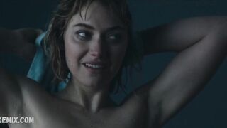 Imogen Poots göğüslerini gösteriyor, I Know This Much Is True (2020) filmindeki sahne
