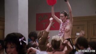 Monique Gabrielle breasts, scene in Night Shift (1982)