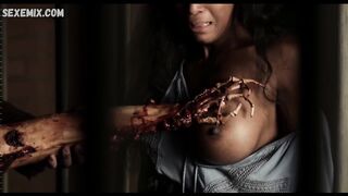 Le tette di Alanna Forte, scena in Dall'inferno al selvaggio West 2017