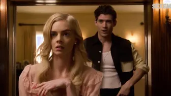 Samara Weaving ropa interior, escena en Hollywood (2020)