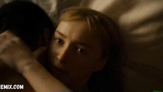 Phoebe Dynevor nue, scène dans Bridgerton 2020