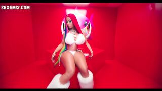 Nicki Minaj sexy, scène dans Trollz (2020)