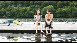 Mercedes Mueller, Xenia Assenza breasts, scene in Tschick  (2016)