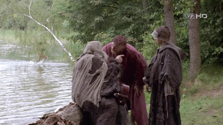 Izabella Scorupco desnuda, escena erótica de Ogniem i mieczem (1999)