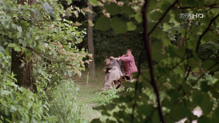 Izabella Scorupco desnuda, escena erótica de Ogniem i mieczem (1999)