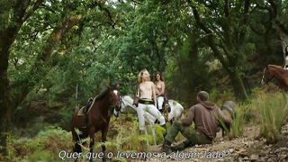 Juliane Elting обнаженная, Flora Bulcao обнаженная, Isabelle Puntel обнаженная, эротическая сцена из O Ornitologo (2016)