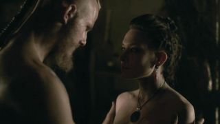 Nude video with Ida Nielsen nude, Josefin Asplund nude , scene from Vikings s04e18 (2017)