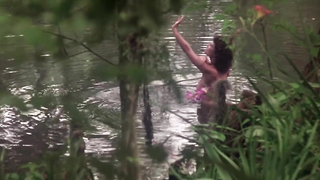 Nude video with Adrienne Barbeau nude , scene from Swamp Thing (1982)