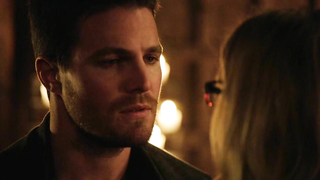 Nude video with Emily Bett Rickards sexy , scene from Arrow s03e20 (2015)