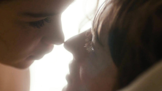 Nude video with Emilia Clarke sexy , scene from Spike Island (2012)