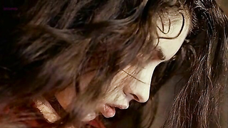 Nude video with Emmanuelle Escourrou nude , scene from Baby Blood (1990)