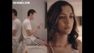 Katie Findlay sexy, underwear scene in Straight Up (2019)