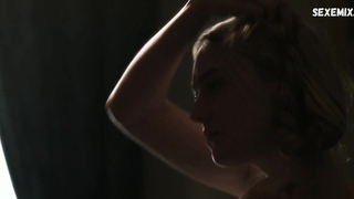 Dakota Fanning and Rosy McEwen underwear, scene in The Alienist (2020)