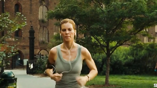 Hilary Swank breasts, scene in The Resident (2011)