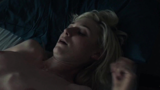 Elizabeth Debicki Cleavage, scene in The Burnt Orange Heresy (2019)