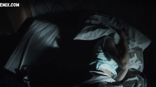 Josefin Asplund nuda sotto la doccia, scena in Sanctuary s01e03e06 (2019)