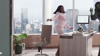 Megan Thee Stallion, Tatiana Maslany sexy scene in She-Hulk s01e03 (2022)