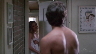 Вирджиния Мэдсен обнаженная, сексуальная сцена из фильма «Создатель» (1985)